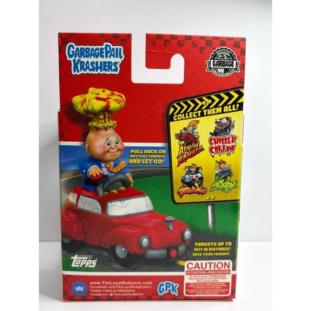 Garbage Pail Kids Krashers Blasted Billy Atomic Bomber Pull Back Car Topps Toy